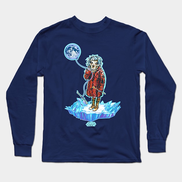 Bone Moon Long Sleeve T-Shirt by Bearded Tales Of Woe